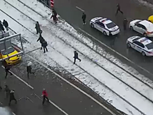 Участники несогласованной акции вышли на ТТК в Москве