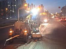 На дорогах в микрорайоне Арбеково нанесли разметку термопластиком