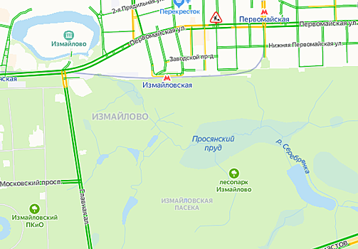 Основные магистрали района свободны