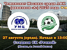 Футбольный клуб «Зеленоград» вышел в финал Кубка Москвы 2025 года