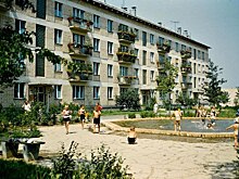 Один из дворов в Новых Черемушках превратили в кинотеатр