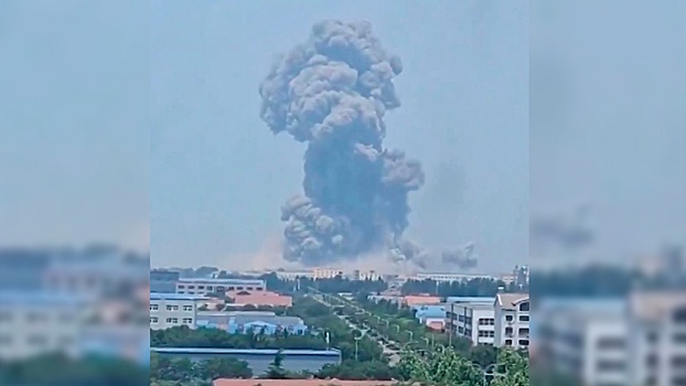 Мощный взрыв прогремел на химическом заводе в Китае