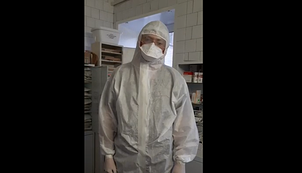 Врач больницы №40 попросил нижегородцев носить маски и перчатки