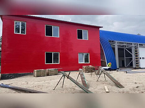 Пожарное депо в Смоленке почти достроили