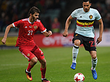 Сборная РФ по футболу сыграла вничью с командой Бельгии