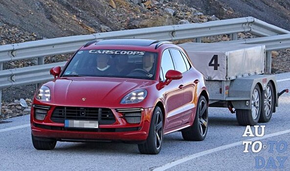Новый Porsche Macan Turbo попал под объективы фото-шпионов