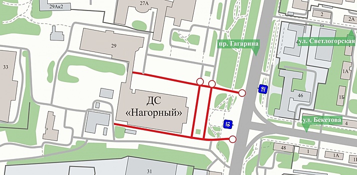 Проезд у нижегородского дворца спорта перекроют 25 декабря
