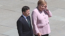 Зеленский запутался на встрече с Меркель