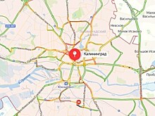 В пятницу вечером Калининград встал в восьмибалльных пробках