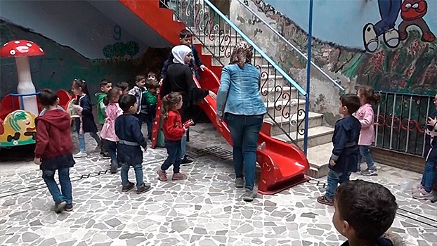 В одном из детских садов Алеппо начали преподавать русский язык