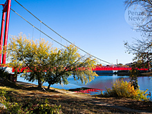 На поверхности реки в центре Пензы появились красные пятна