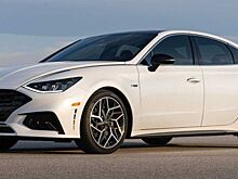 Hyundai Sonata N Line 2021 года представляет изящную форму спортивного седана