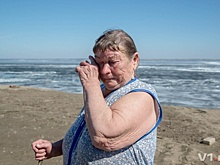Село под Волгоградом падает с обрыва в Волгоградское водохранилище