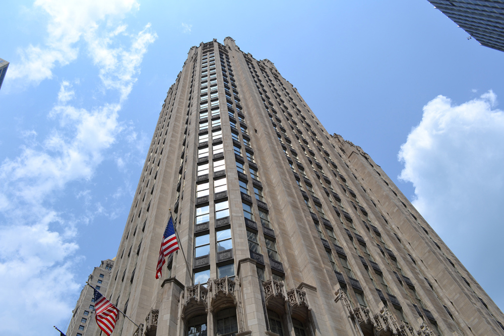 Небоскреб Tribune Tower, Чикаго, Соединенные Штаты