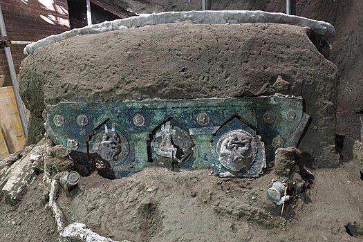 В Помпеях нашли отлично сохранившуюся колесницу I века