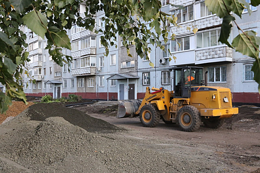 Ремонт начался в кемеровском дворе