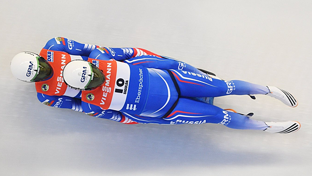Саночники Южаков и Прохоров завоевали серебро в спринте в двойках на этапе КМ в Австрии