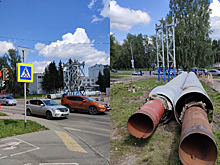 Движение транспорта по улице Волгоградской в Кемерове возобновилось