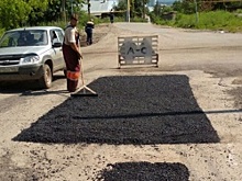 В Уфе идёт ямочный ремонт дорог