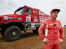 Лидер "Шелкового пути" среди грузовиков Вязович перевернулся и сошел с дистанции