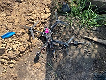 В Курской области средства РЭБ посадили дрон-камикадзе