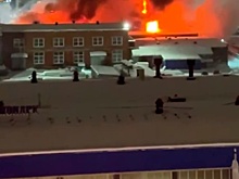 Склад с текстилем загорелся в Подмосковье на площади 1,8 тысячи «квадратов»