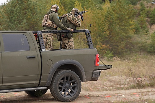 В Курске Росгвардия отработала тактику противодействия дронам