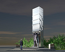 В Екатеринбурге выберут место для установки 6-метрового атланта с небоскрёбом на плечах