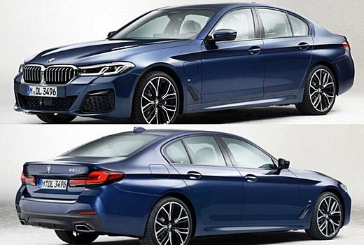 Внешность обновленной BMW 5-Series раскрыли до премьеры