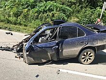 В Приморье машину разорвало на части: погиб пассажир