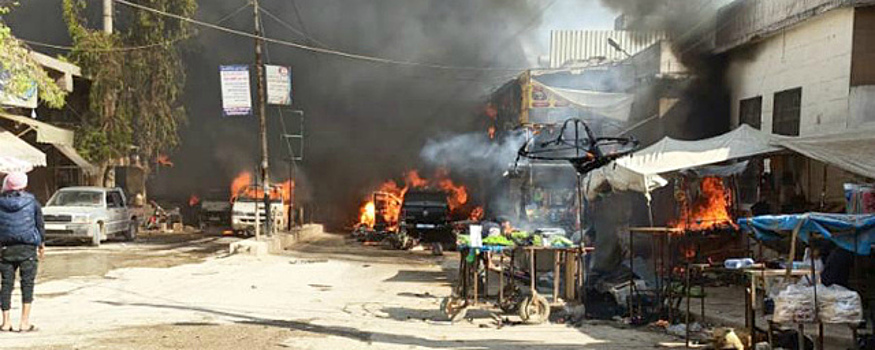 В Сирии 20 человек погибли при взрыве заминированной автоцистерны