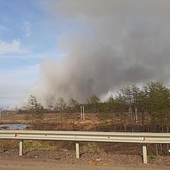 Портовый Ванино в Хабаровском крае задыхается от дыма горящей помойки