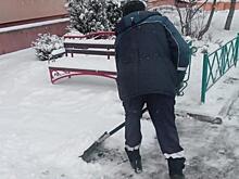 В Курске 400 дворников расчищают дворы от снега