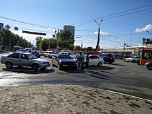 Три автомобиля столкнулись у автостанции «Сенная» в Нижнем