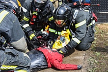 Команда 70 пожарно-спасательной части Зеленограда  борется за звание «Лучшее звено газодымозащитной службы»