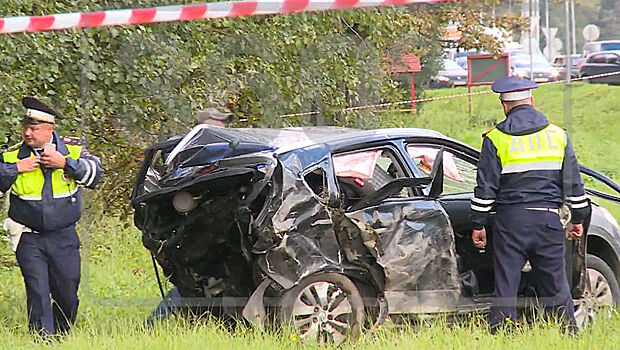 Опубликовано видео ДТП с пьяным полицейским