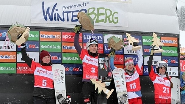Красноярка Алена Заварзина взяла серебро Кубка мира по сноуборду