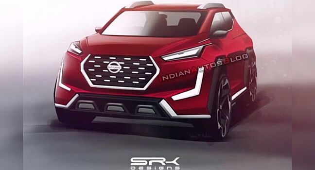 Nissan Magnite показали на цифровых эскизах