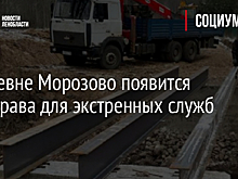 В деревне Морозово появится переправа для экстренных служб