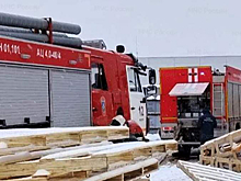 В Калуге на бывшем заводе Volkswagen разгорелся пожар