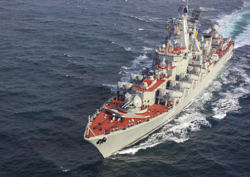 Ракетный крейсер «Маршал Устинов», выполняющий задачи дальнего похода, вошёл в Норвежское море