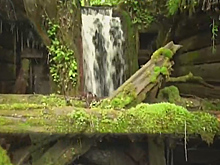 На месте старой мельницы в Тобольске появился водопад
