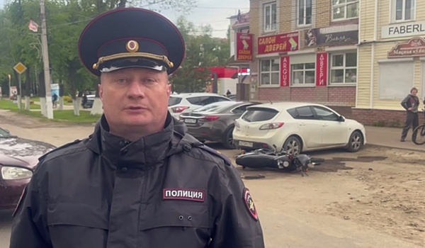 Подросток на мотоцикле пострадал в ДТП в Богородске