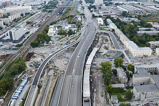 Два съезда Левобережной развязки открыли в Новосибирске с 11 сентября