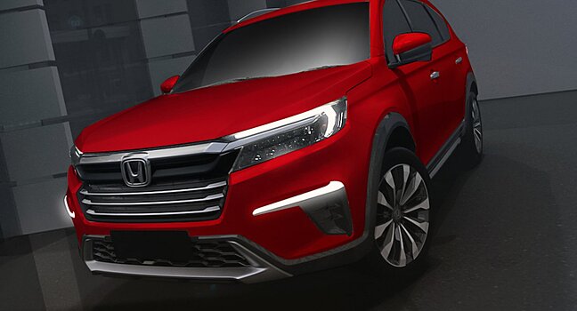 Компания Honda опубликовала тизеры нового трехрядного кроссовера накануне премьеры