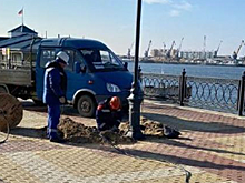 В Астрахани на набережной Волги не будет наружного освещения три дня