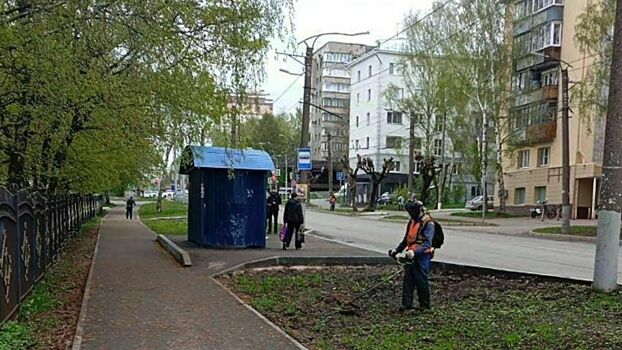 В Кирове начали покос газонов