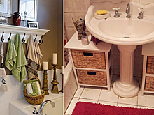 Блестящие идеи организации пространства в ванной комнате. № 7 просто покорил!