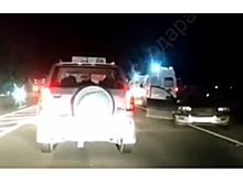 В ДТП с «Лэнд Ровером» и «Опелем» под Краснодаром пострадали три человека. Видео