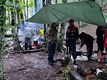 Группу туристов эвакуировали из леса в Туапсинском районе из-за непогоды